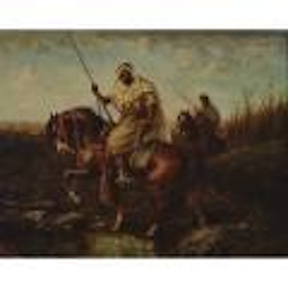 Bedouins on Horseback by Adolf Schreyer