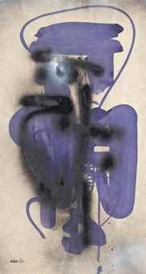 Sour le soleil d'Henri; and Untitled composition (one illustrated) by Ladislas Kijno