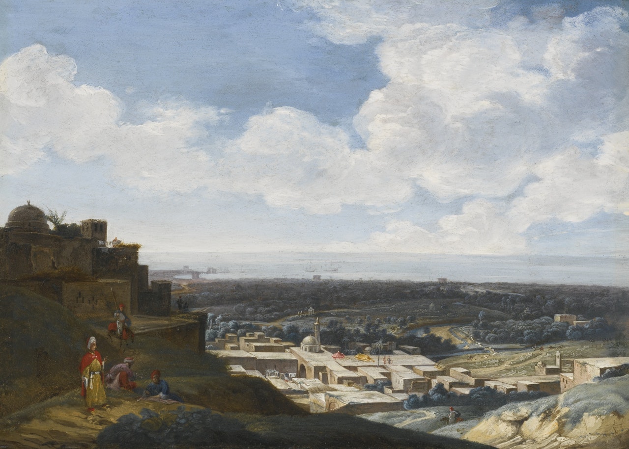 A VIEW OF MONASTIR, TUNISIA by Continental School