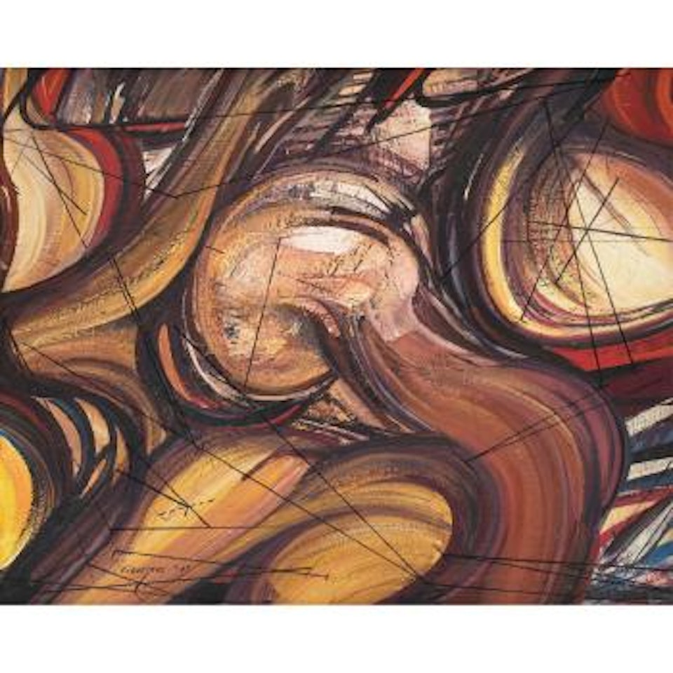 Estudio Para Panel Mural Del Polyforum, Marcha De La Humanidad by David Alfaro Siqueiros