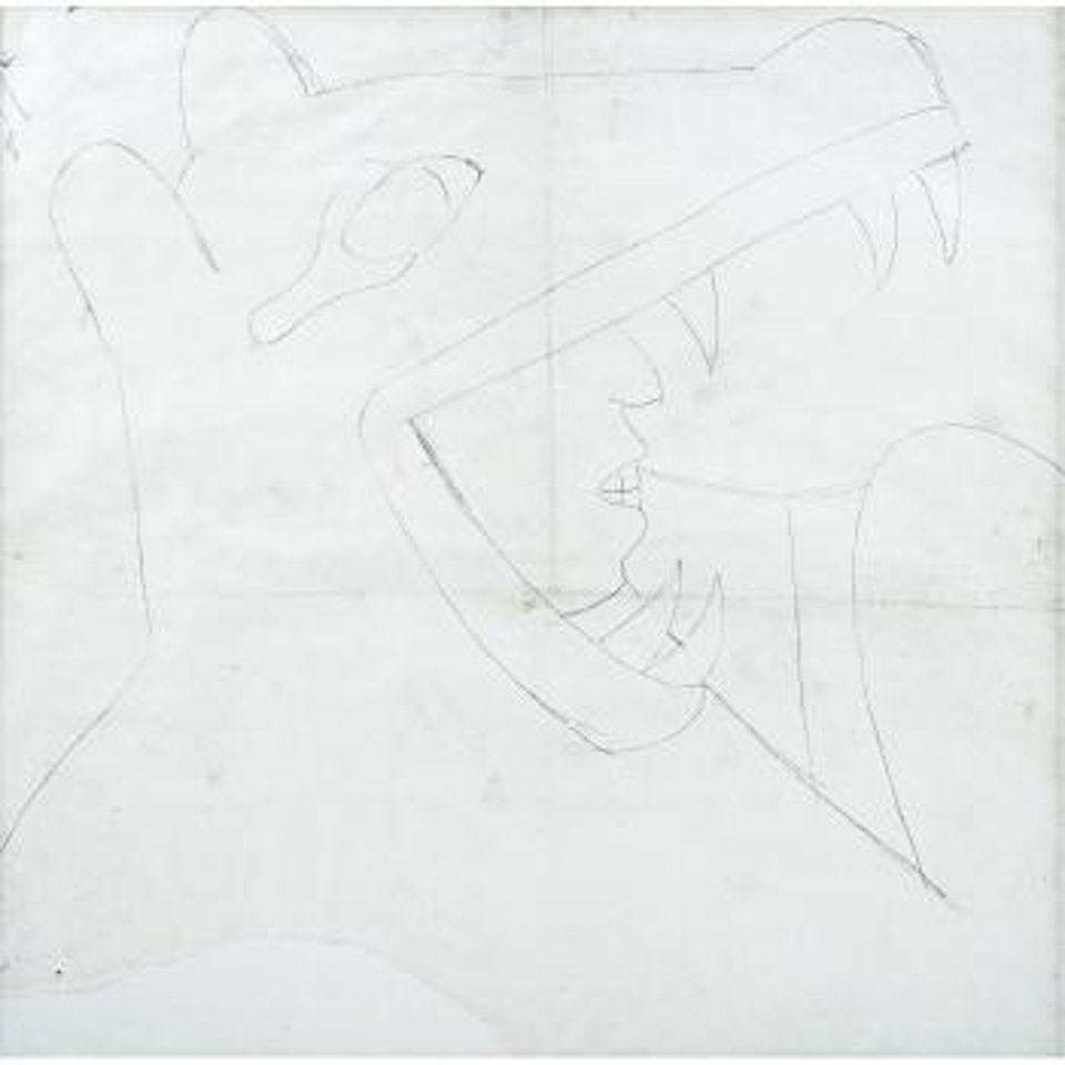 Caballero Coyote, Boceto Para El Mural Epopeya Del Pueblo Mexicano by Diego Rivera
