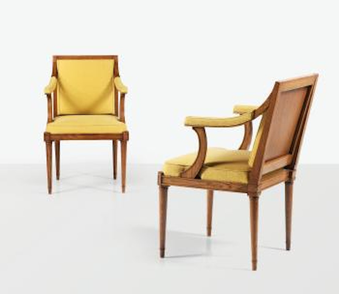 Paire De Fauteuils by Jean-Michel Frank