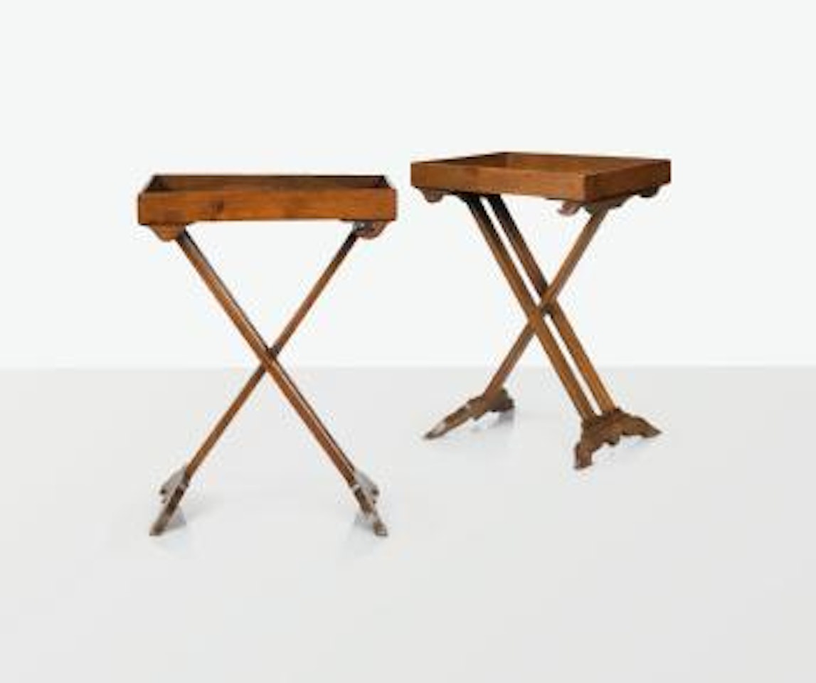 Paire De Tables Pliantes by Jean-Michel Frank