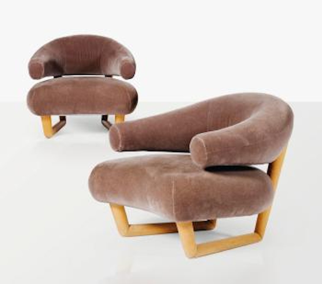 Paire De Fauteuils 'Sculpture' by Jean Royere