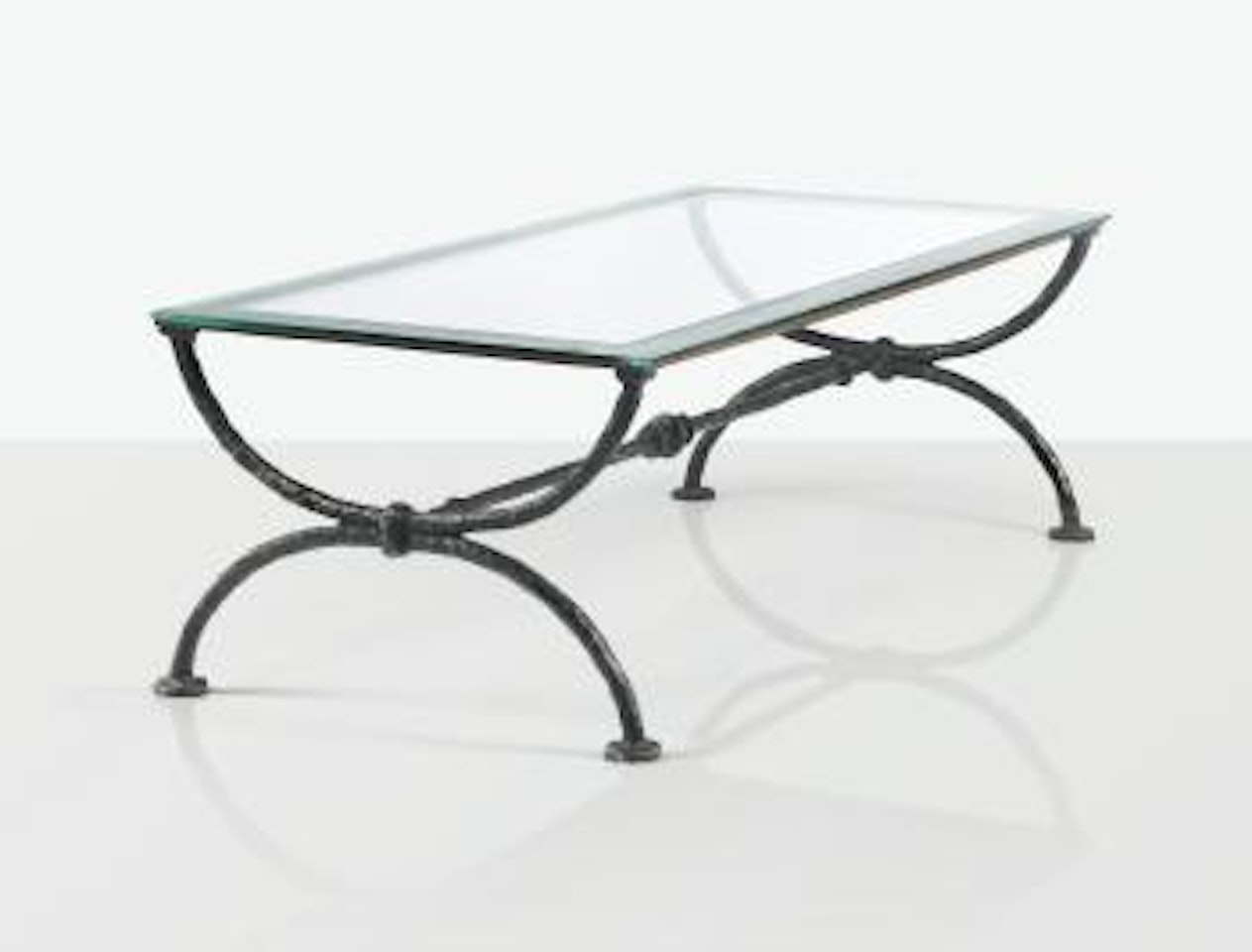 Table Basse En X, Deuxième Version by Diego Giacometti