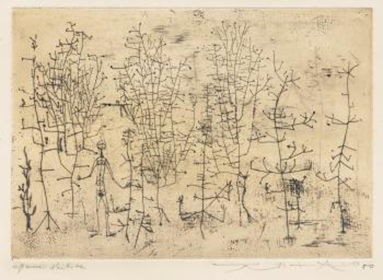 Femme Dans La Forêt (Woman In The Forest) by Zao Wou-Ki