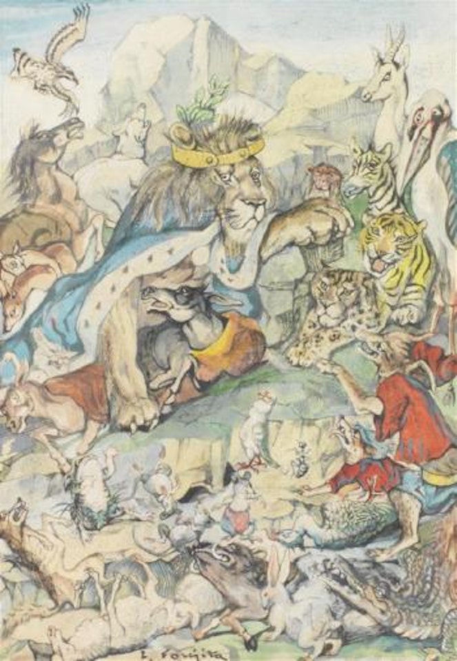 Les animaux malades de la peste by Leonard Tsuguharu Foujita