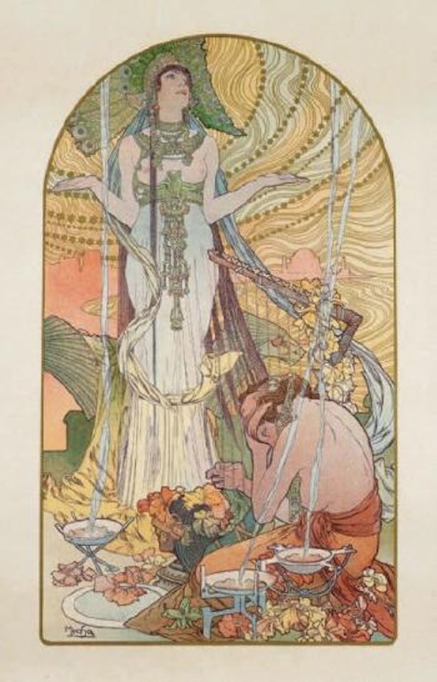 Incantation de Salammbô by Alphonse Mucha