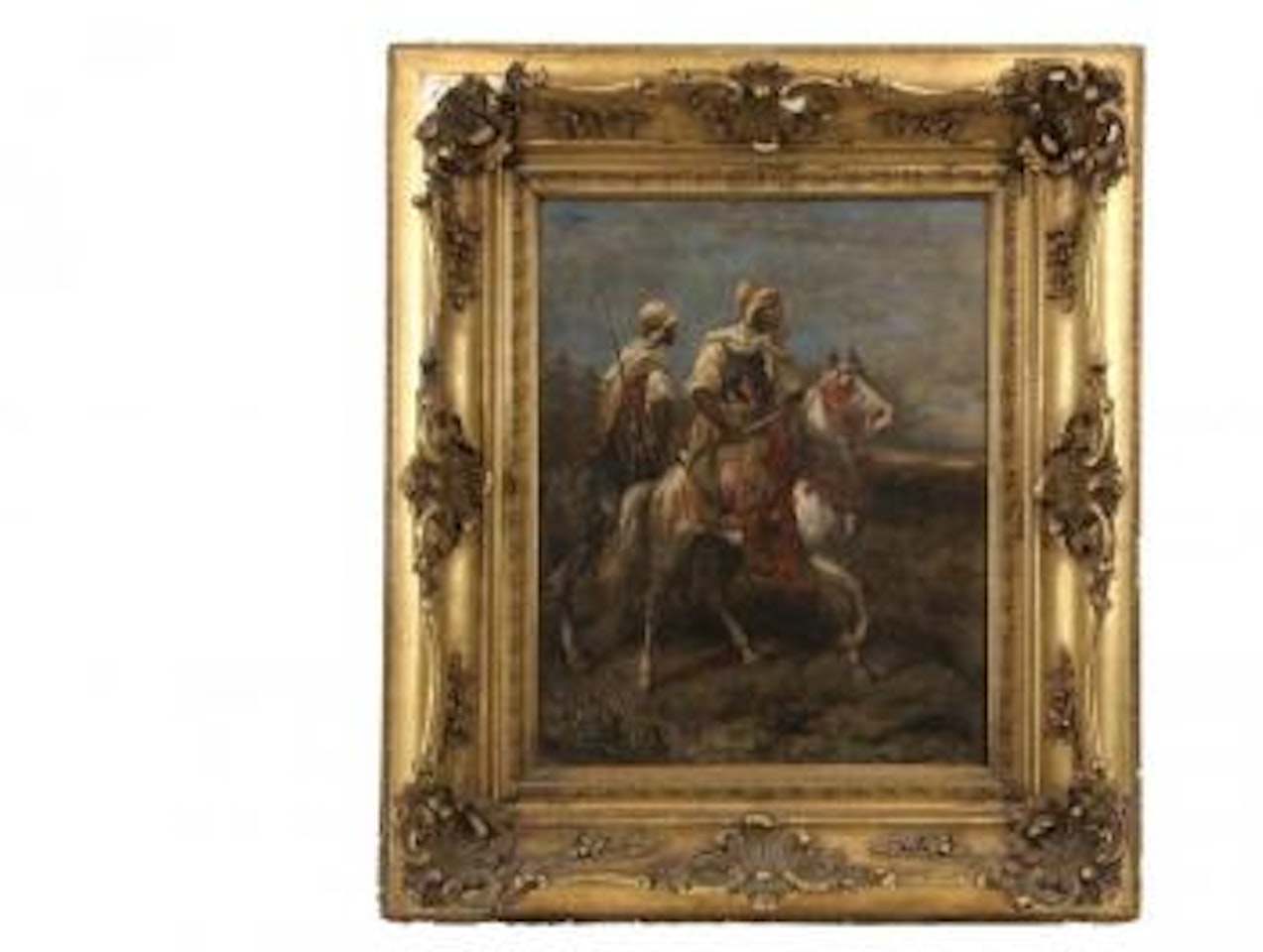 Bedouin horsemen by Adolf Schreyer