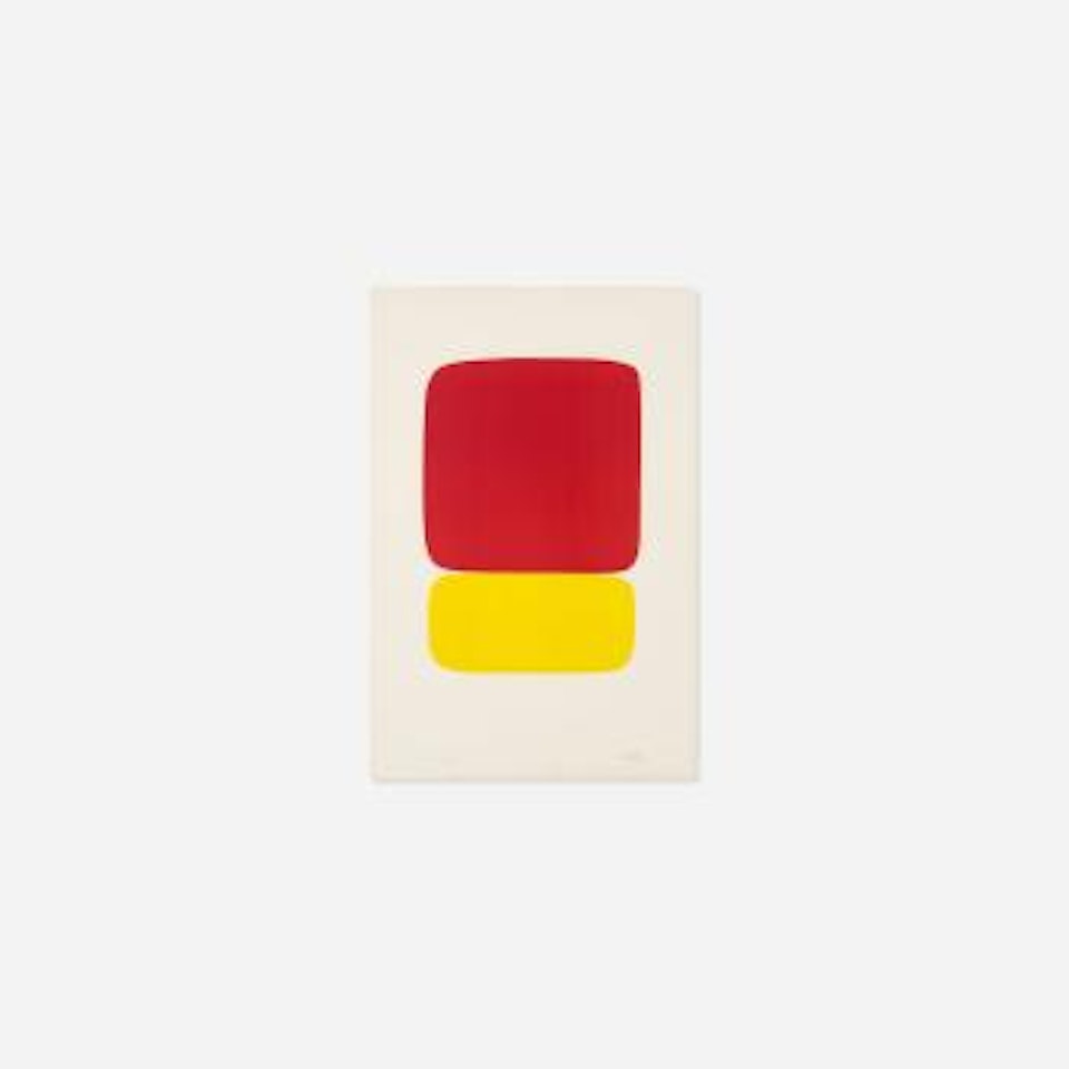 Red over yellow by Ellsworth Kelly