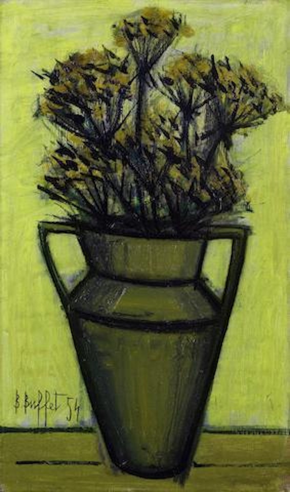 Fleurs dans un vase by Bernard Buffet