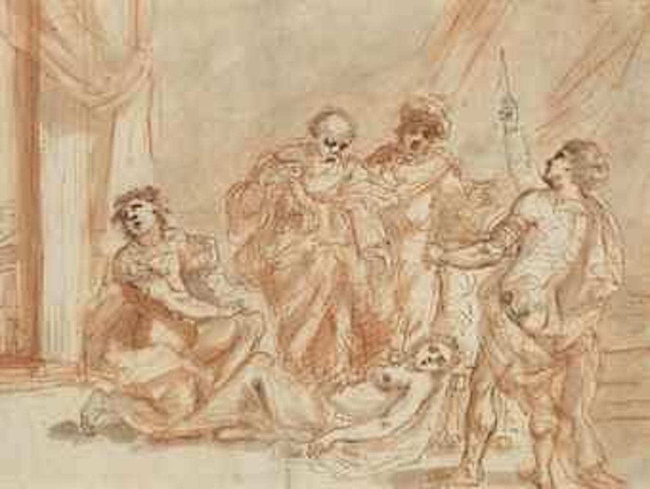 The death of Lucretia by Pier Francesco Mola