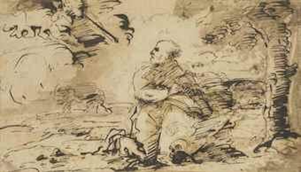 The vision of Saint Jerome by Pier Francesco Mola