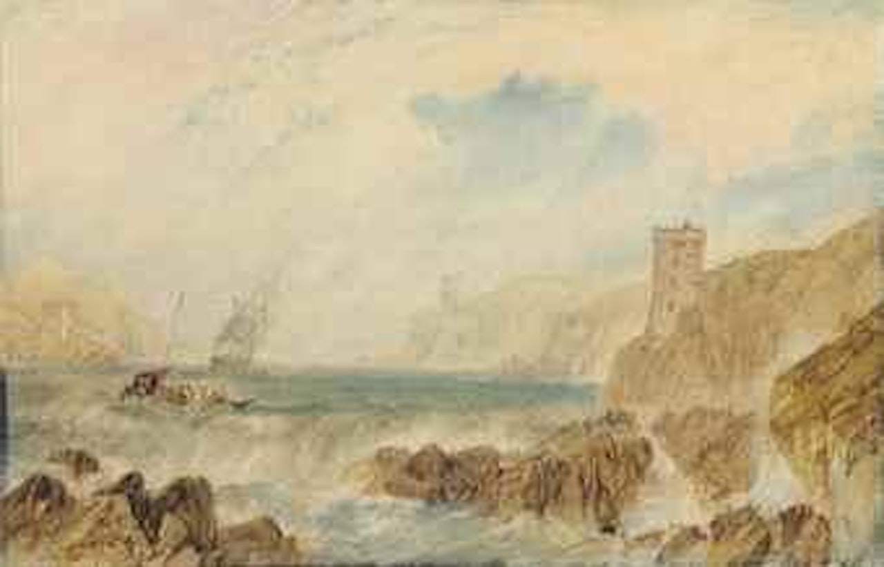 The entrance to Fowey Harbour, Cornwall by Joseph Mallord William Turner