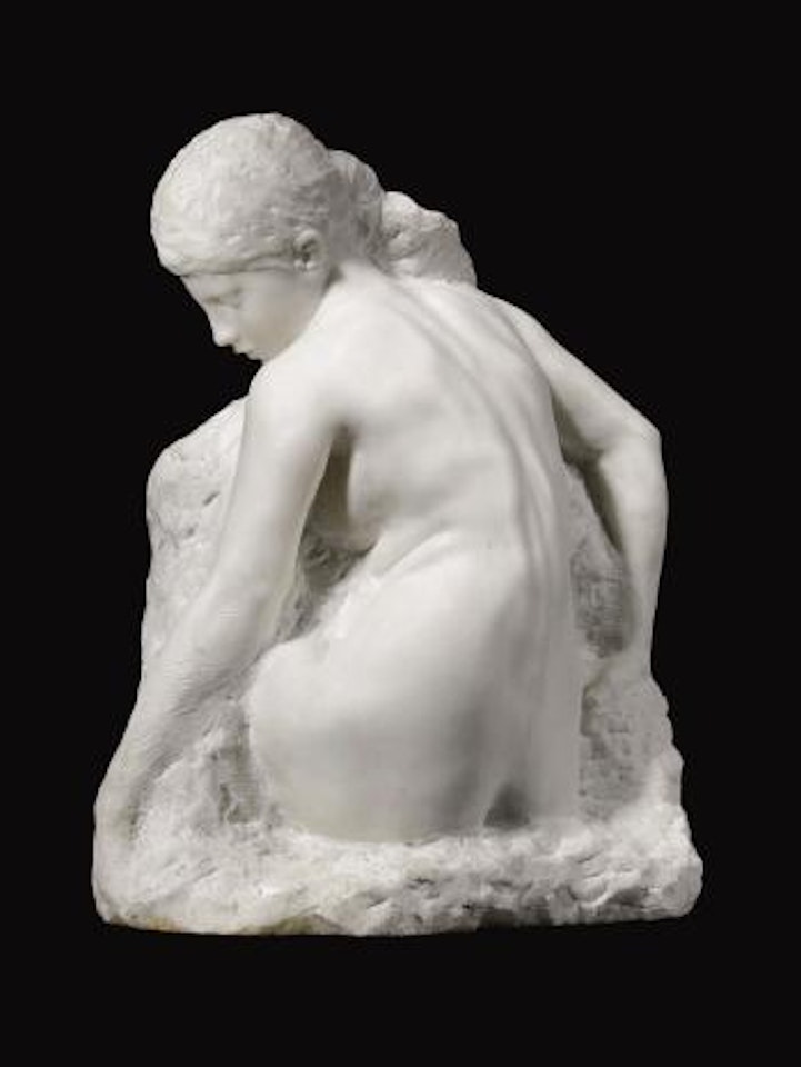 Femme Nue Assise De Dos (Naked Woman Seated From Behind) by Alfred Boucher