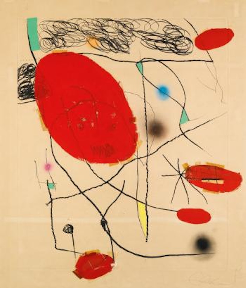 L'epreuve Pour El Pi De Formentor (Rouge) by Joan Miró
