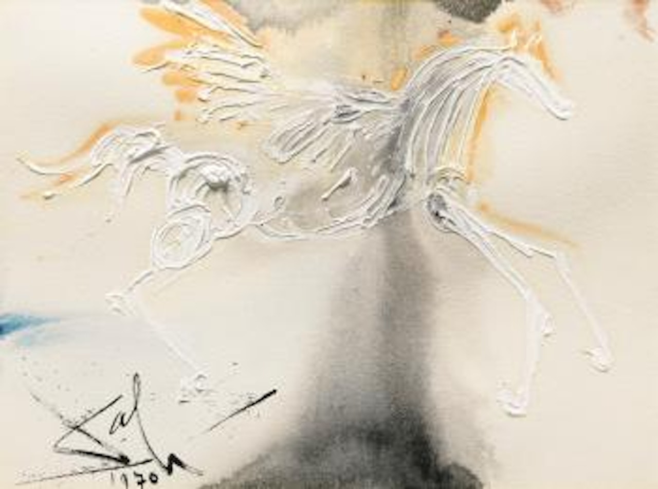 Illustration Pour Les Chevaux Daliniens by Salvador Dali
