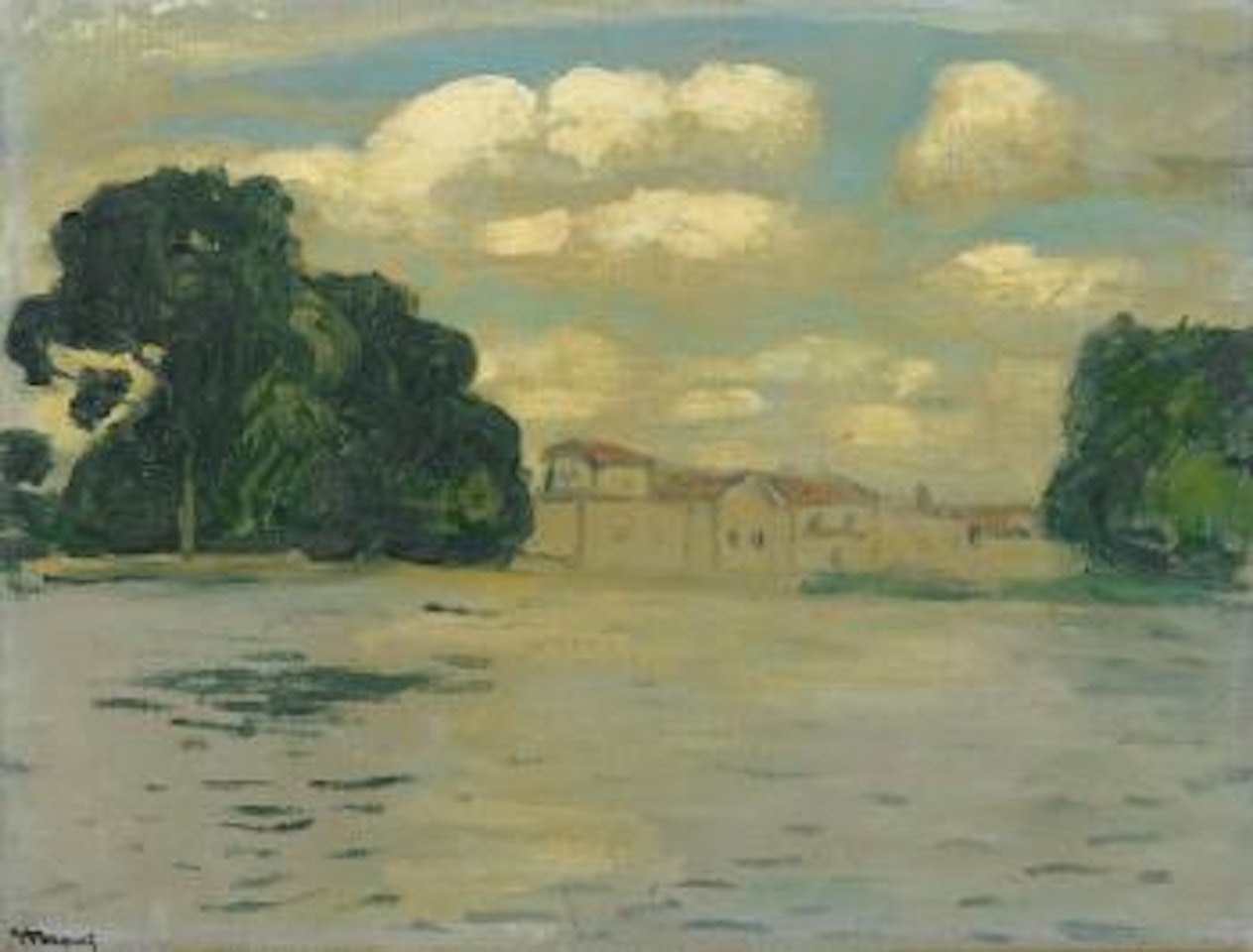 Maisons Sur L’eau À Samois by Albert Marquet