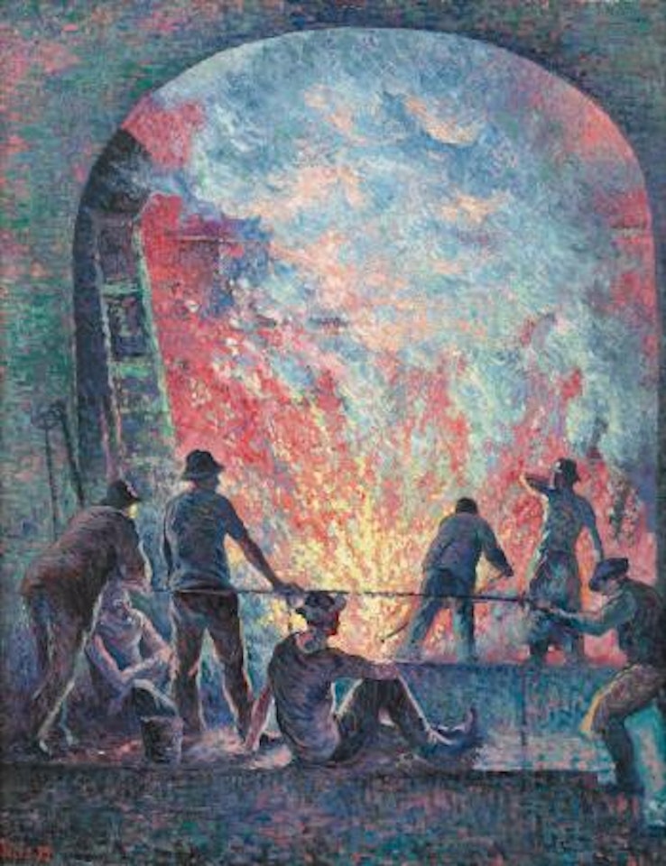 L'acierie by Maximilien Luce