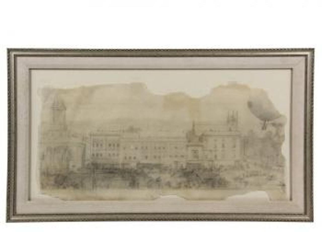 Preliminary study for Pittsfield main street mural by Norman Rockwell