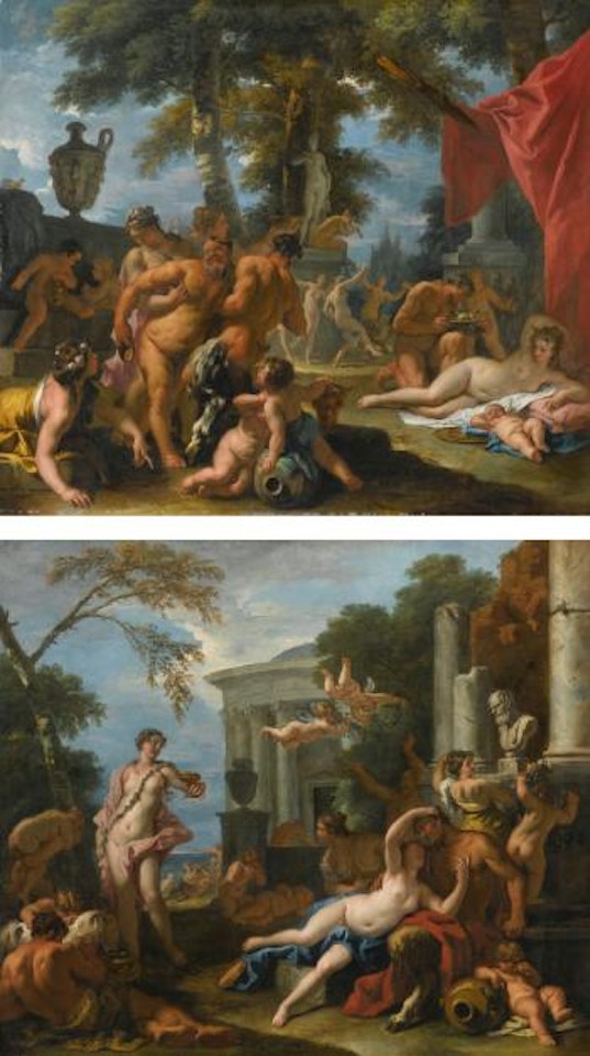 A Bacchanal in Honor of Pan; The Feast of Silenus by Sebastiano Ricci