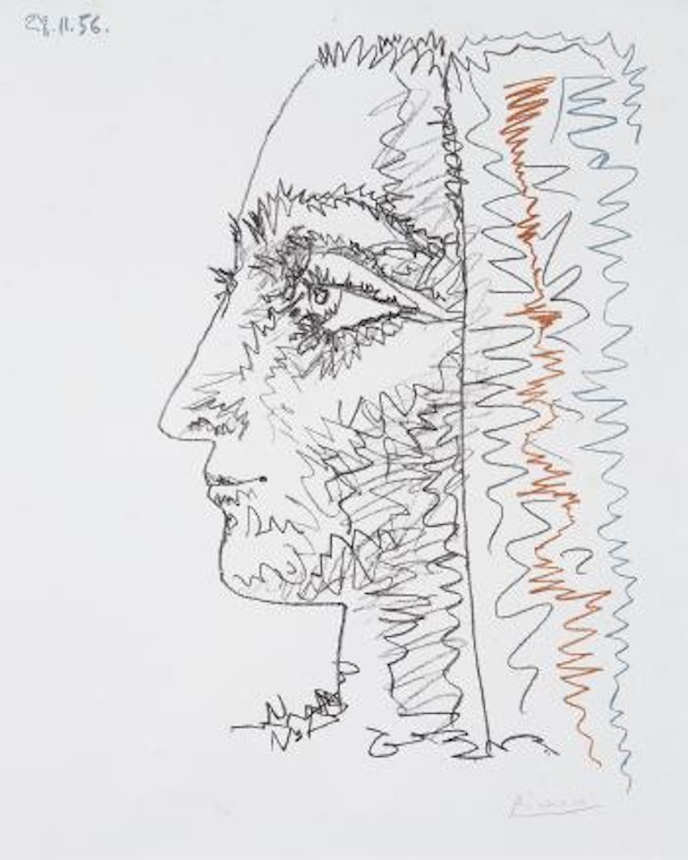 Profil en trois couleurs (Profile in Three Colours) by Pablo Picasso