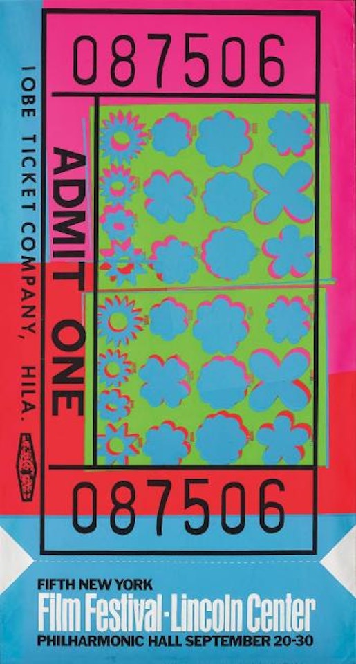 Lincoln Center Ticket by Andy Warhol