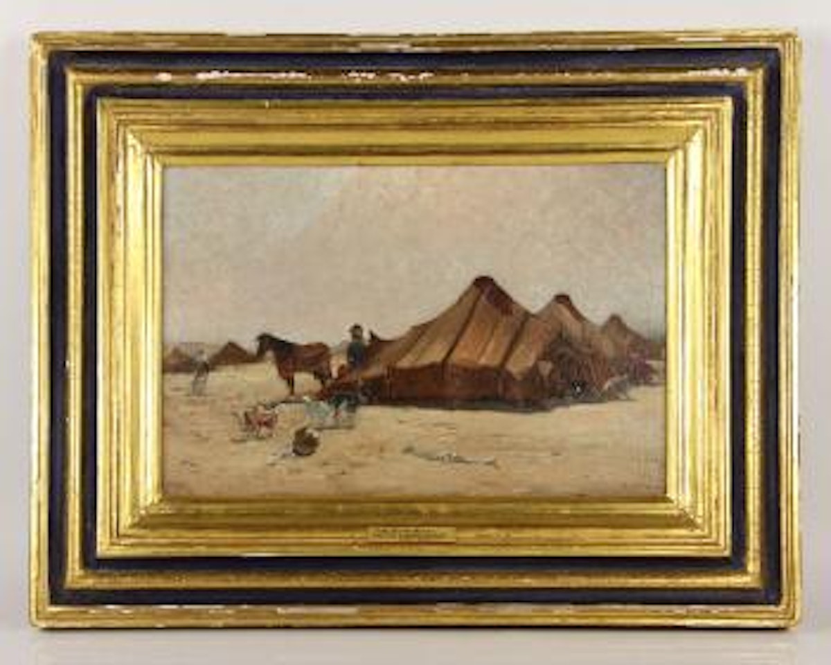 Bedouin Encampment by Victor Pierre Huguet