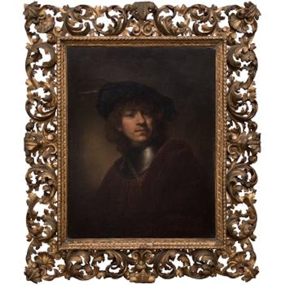 Portrait After Rembrandt as a Young Man by Louis Bardi by Attributed to Rembrandt Harmensz van Rijn