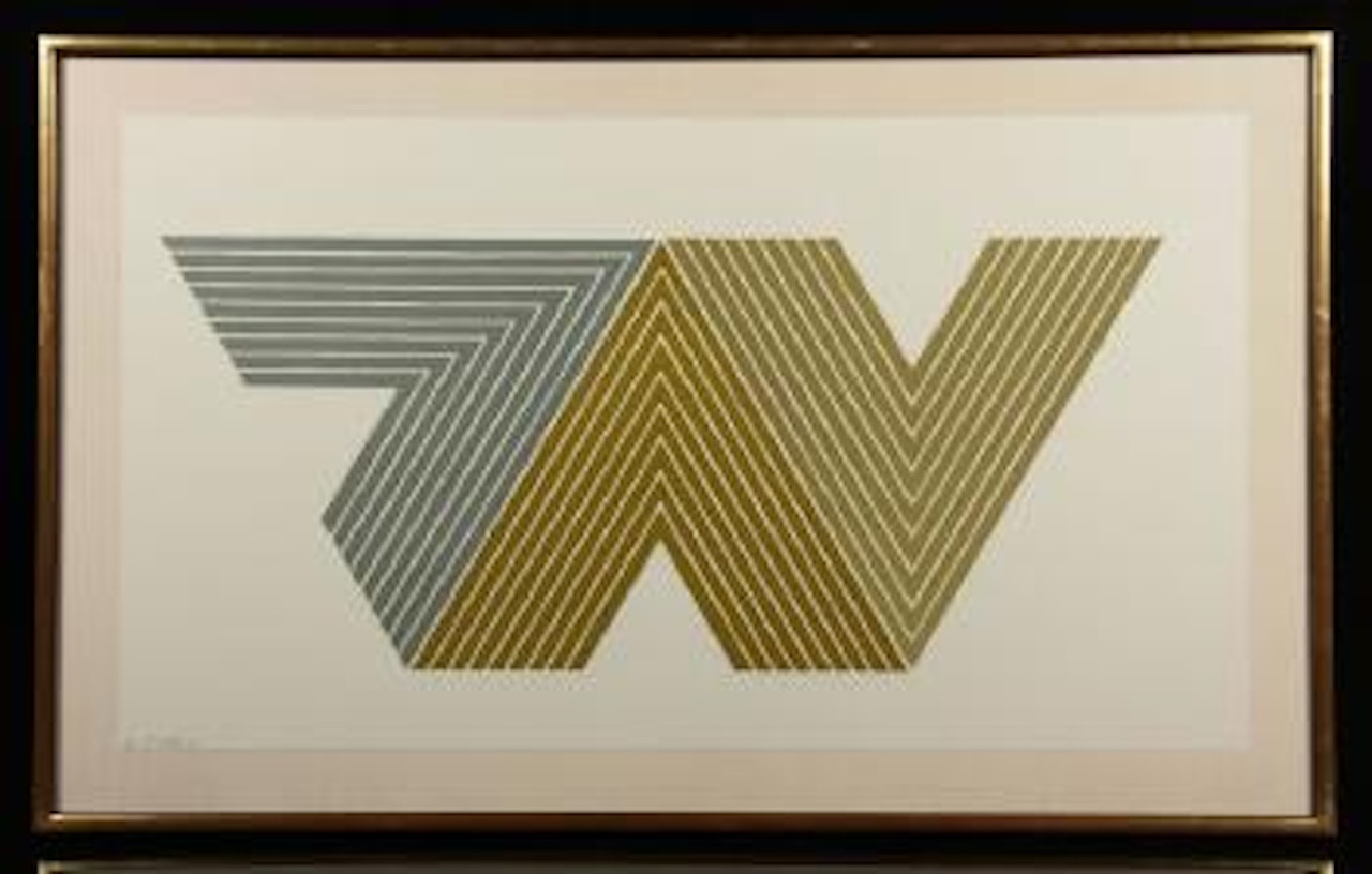 Grey and Gold VS by Frank Stella