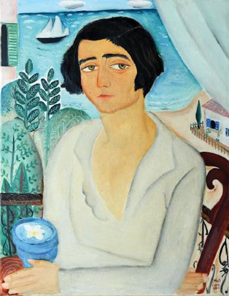 Portrait of Nechama Gur by Reuven Rubin