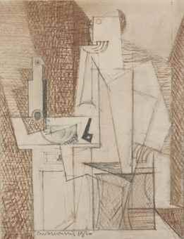 Portrait de Georges Hugnet by Louis Marcoussis