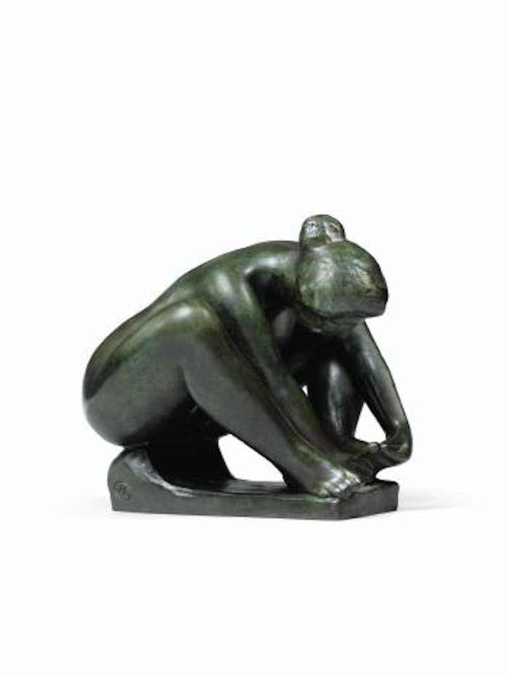 Nu féminin se tenant un pied à l'épine by Aristide Maillol