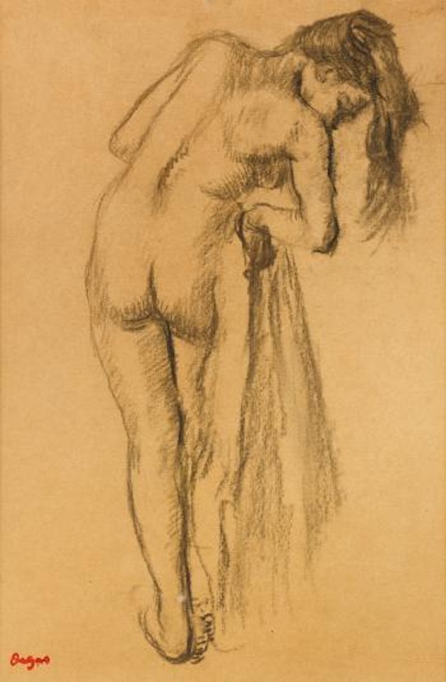 La toilette après le bain by Edgar Degas