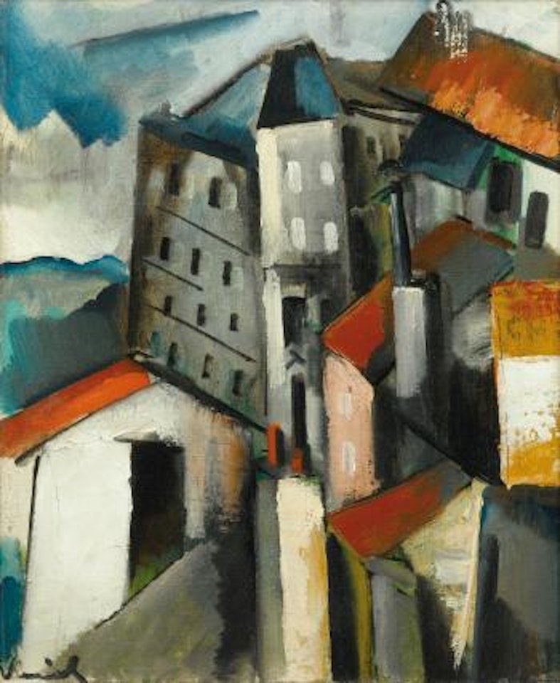 Les toits rouges by Maurice de Vlaminck