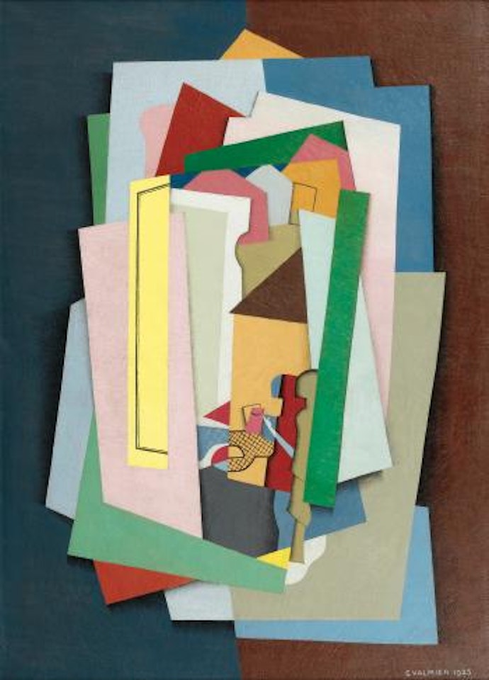 La petite fille au balcon (fille de l'artiste) by Georges Valmier