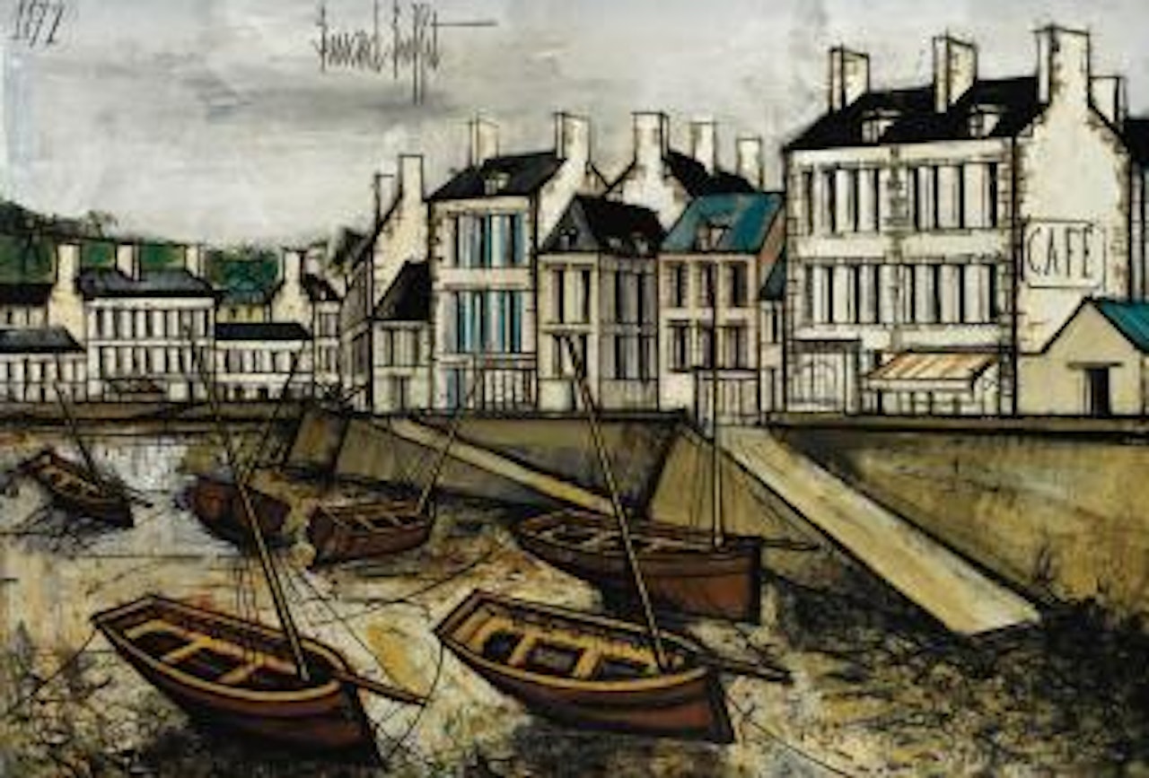 Le Conquet, Le Port, Les Quais by Bernard Buffet