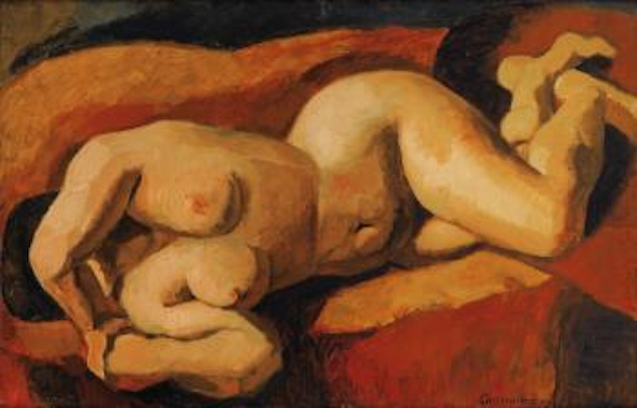 Grand nu rouge by Marcel Gromaire