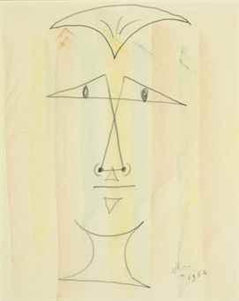 Tête D'homme by Jean Cocteau