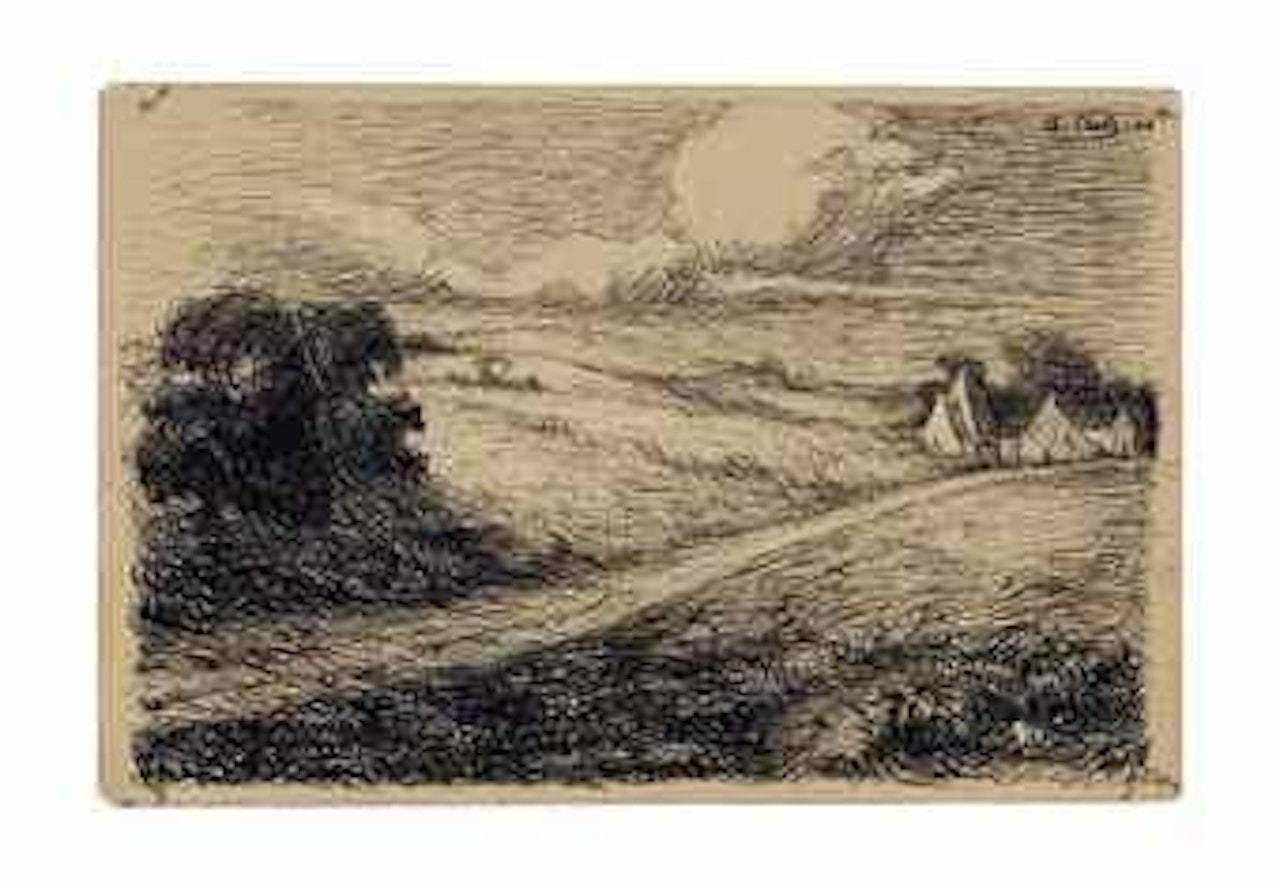 Paysage Avec Maisons À L'arrière Plan by André Lhote