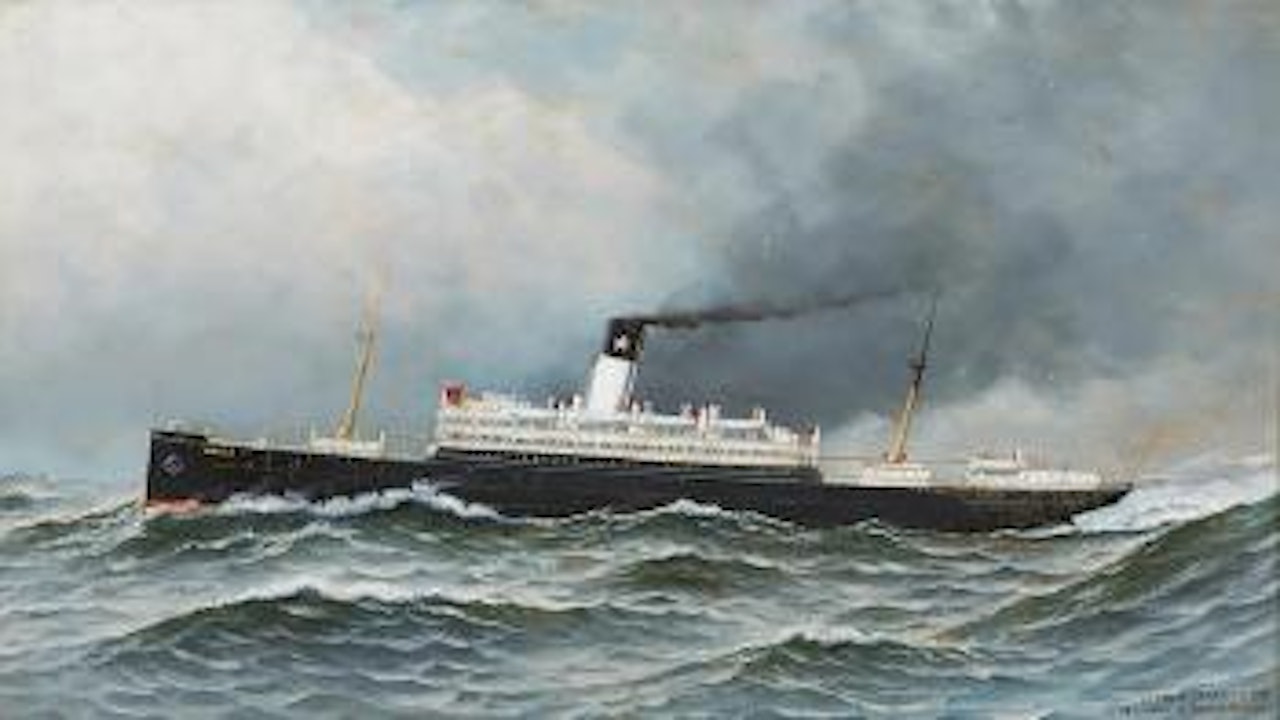 The S.S. Momus at Sea by Antonio Jacobsen