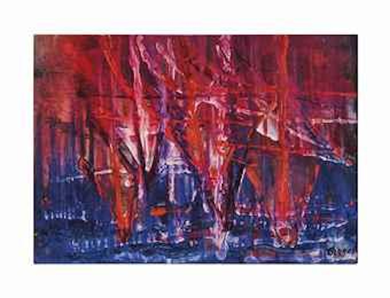 Red and Blue Boats by Thanos Tsingos