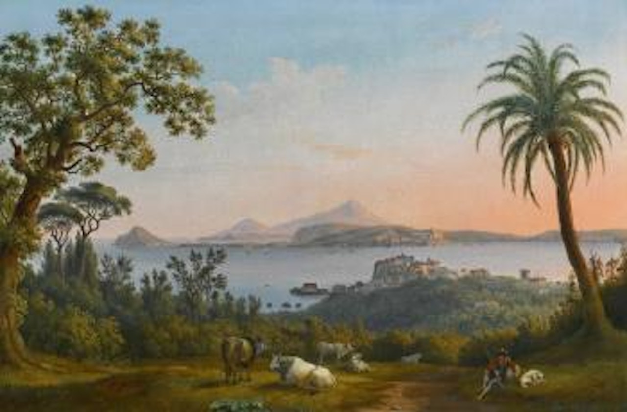 Naples, a view of the Gulf of Pozzuoli by Jacob Philipp Hackert