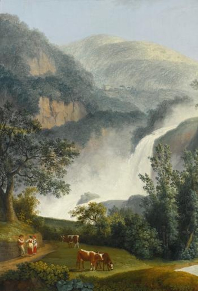 Tivoli, a view of the Great Cascade by Jacob Philipp Hackert