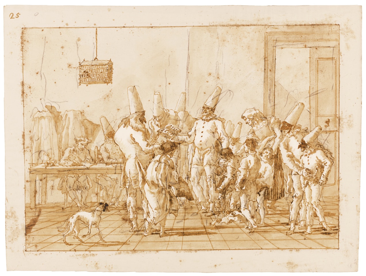 THE COUNTRY SCHOOL by Giovanni Domenico Tiepolo