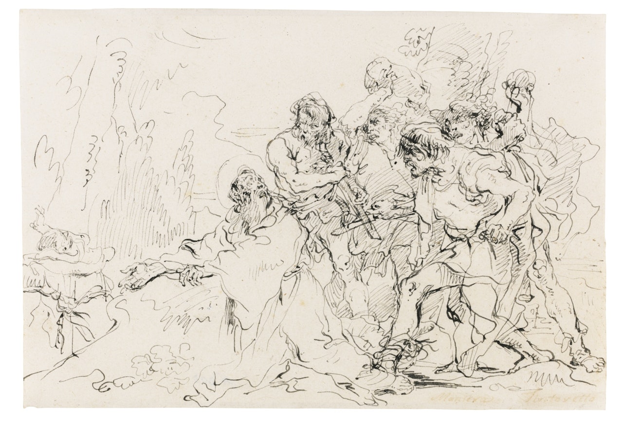 THE DEATH OF SAINT PETER MARTYR OF VERONA by Giovanni Domenico Tiepolo