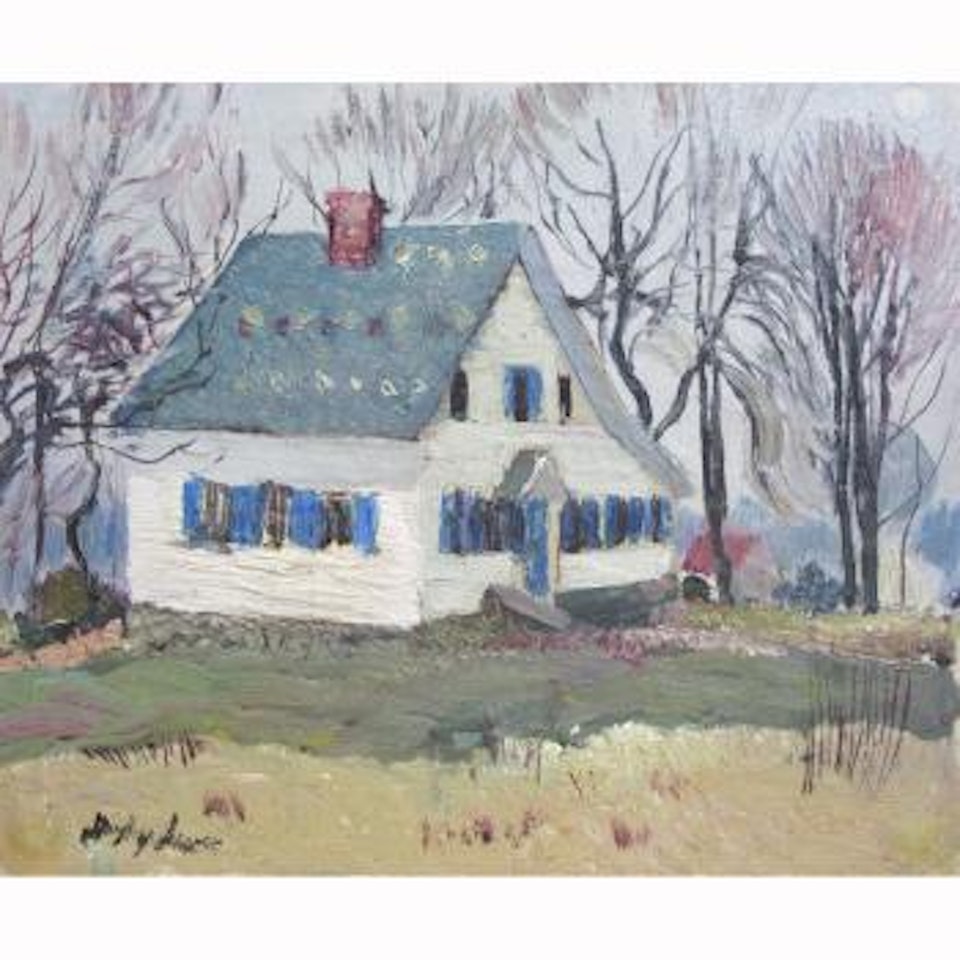 The white house with blue Shutters, Caldwell, NJ by Hayley Lever