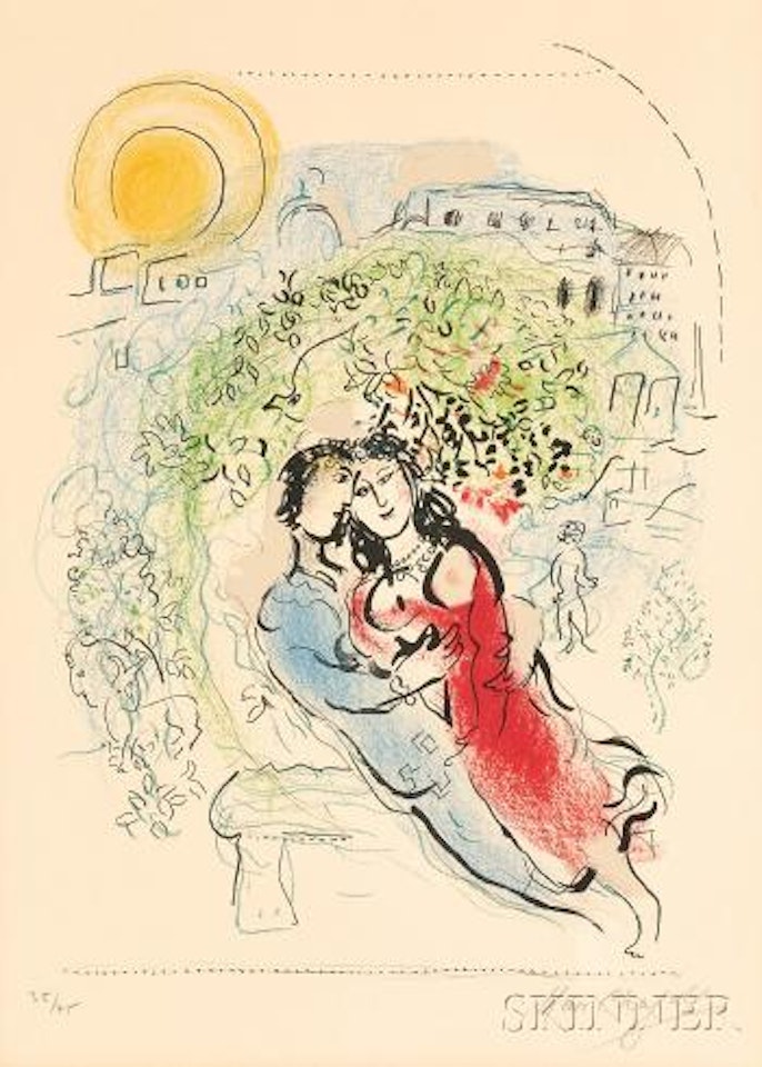 Le square de Paris by Marc Chagall