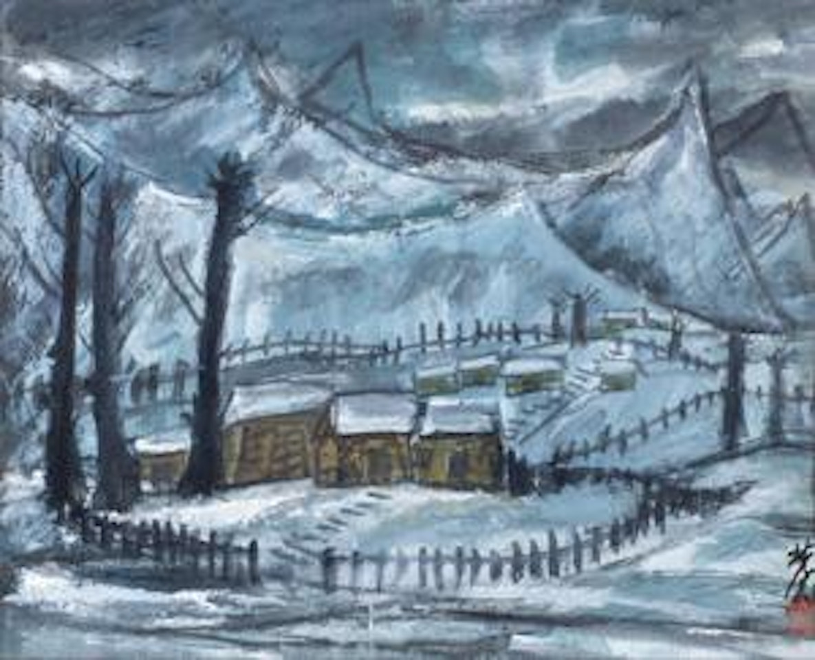Snow Scenery by Lin Fengmian
