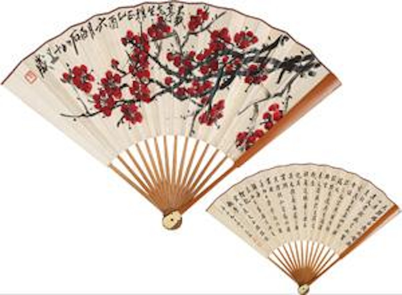 Red Plums by Qi Baishi